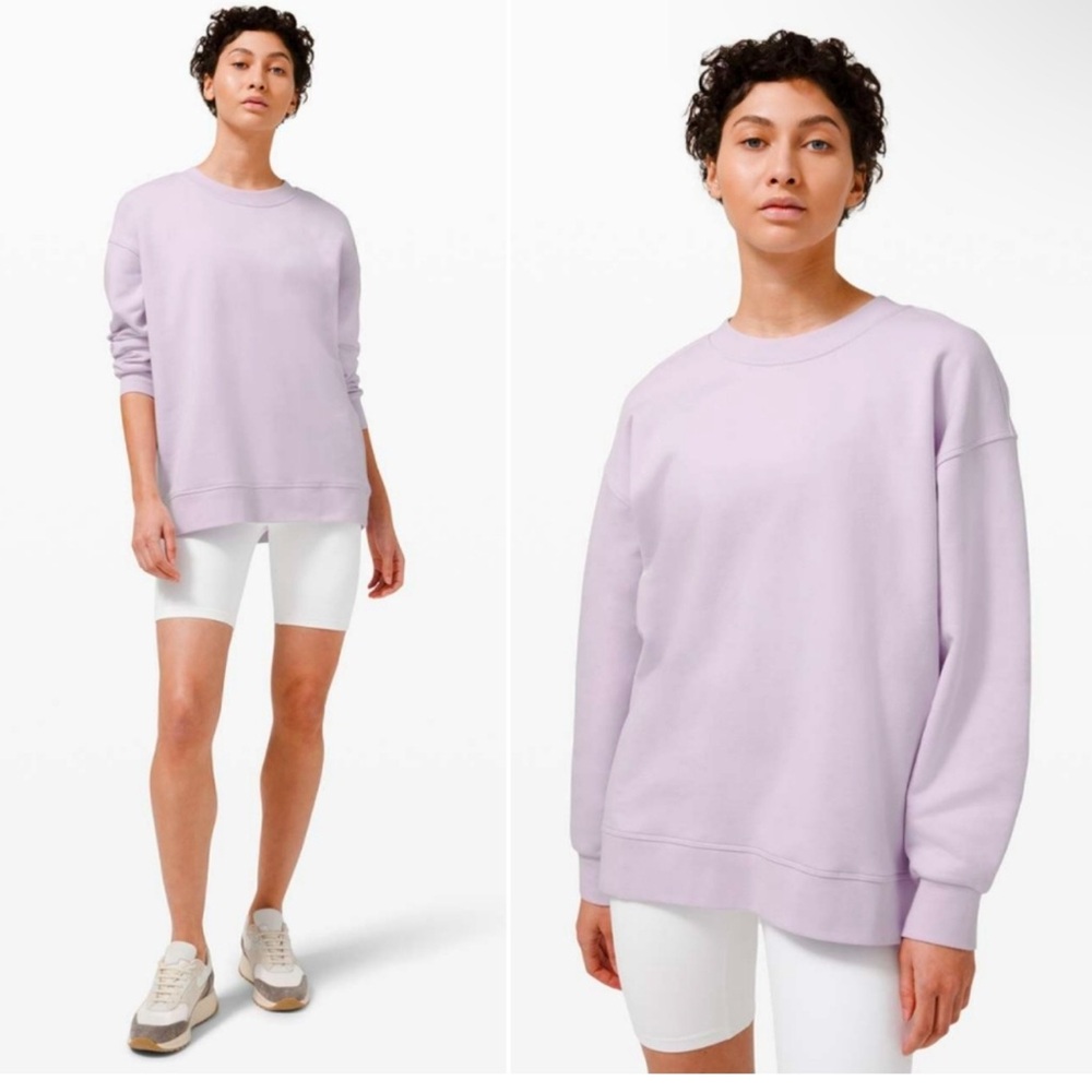 lululemon athletica Lavender Crew Neck Sweater